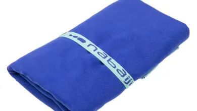 Soldes Decathlon Maroc Serviette Microfibre Bleu L NABAIJI 49Dhs au lieu de 69Dhs