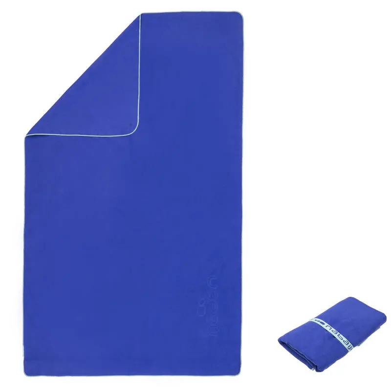 Soldes Decathlon Maroc Serviette Microfibre Bleu L NABAIJI 49Dhs au lieu de 69Dhs