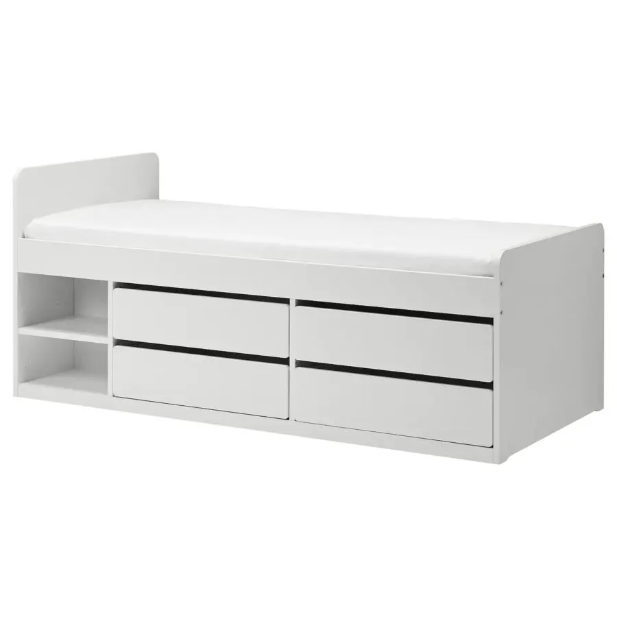 Soldes Ikea Maroc Structure lit+rangem+sommier lattes SLÄKT 3175Dhs au lieu de 3795Dhs