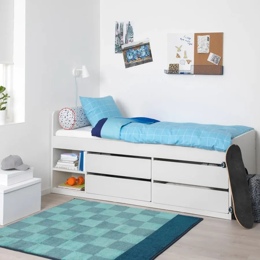 Soldes Ikea Maroc Structure lit+rangem+sommier lattes SLÄKT 3175Dhs au lieu de 3795Dhs