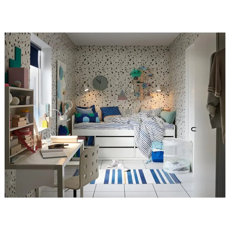 Soldes Ikea Maroc Structure lit+rangem+sommier lattes SLÄKT 3175Dhs au lieu de 3795Dhs