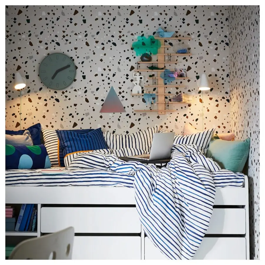 Soldes Ikea Maroc Structure lit+rangem+sommier lattes SLÄKT 3175Dhs au lieu de 3795Dhs