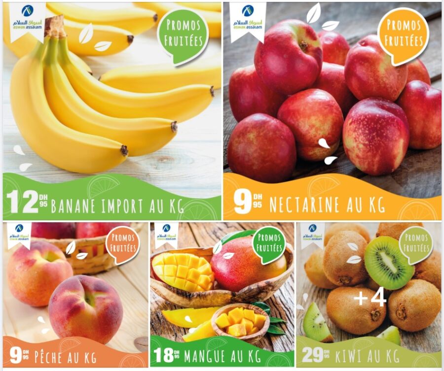 Offre Spéciales Fruitées Aswak Assalam Offres valables jusqu'au dimanche 12 juillet
