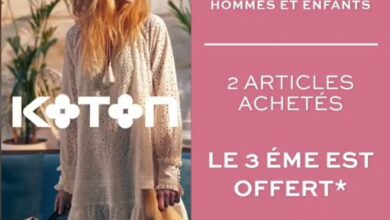 Summer Sale Chez Koton Maroc 2 articles achetés le 3ème Offert