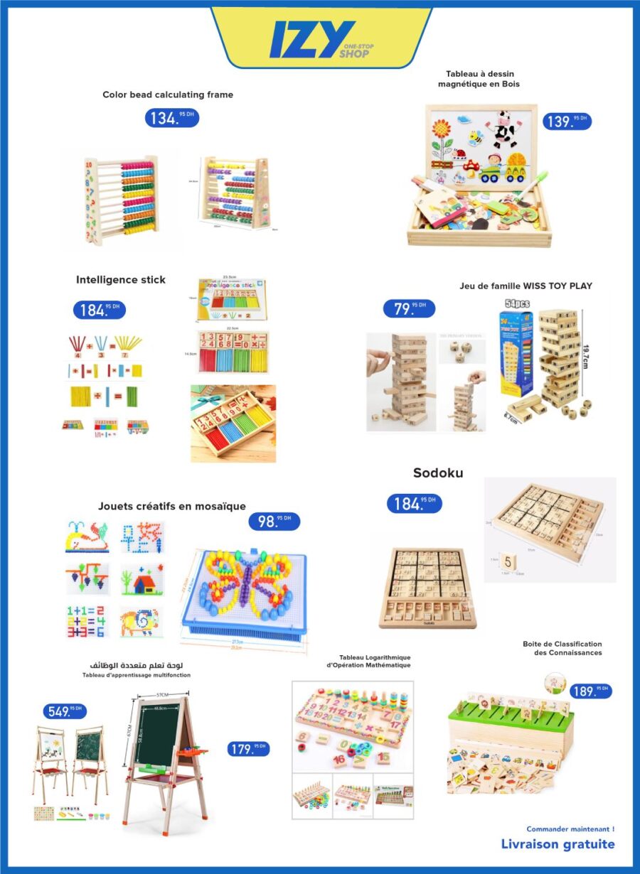 Flyer Izy Shop divers produits pour les Jeux & éducations