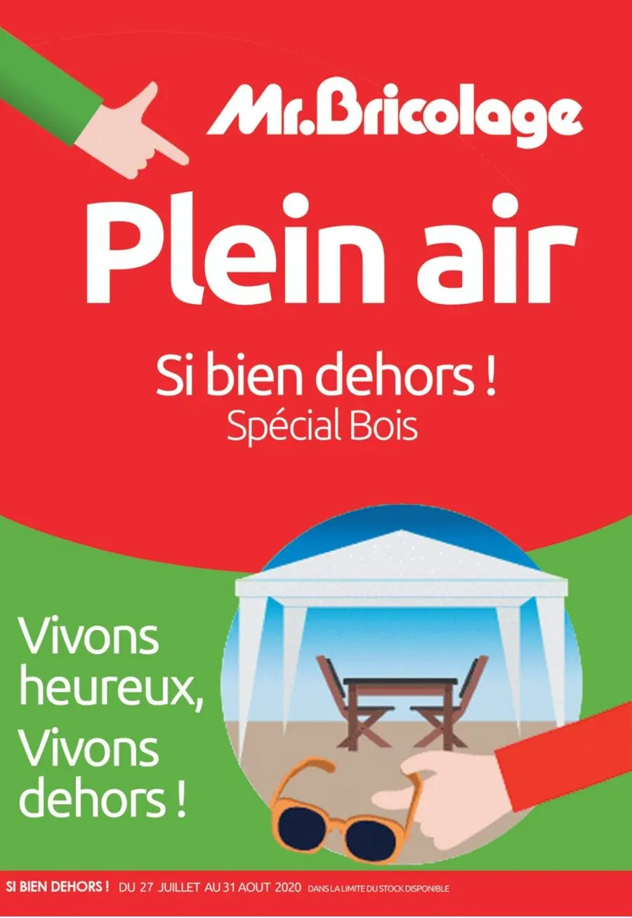 Catalogue Mr Bricolage Maroc Plein air: Si bien dehors! du 4 au 31 Août 2020