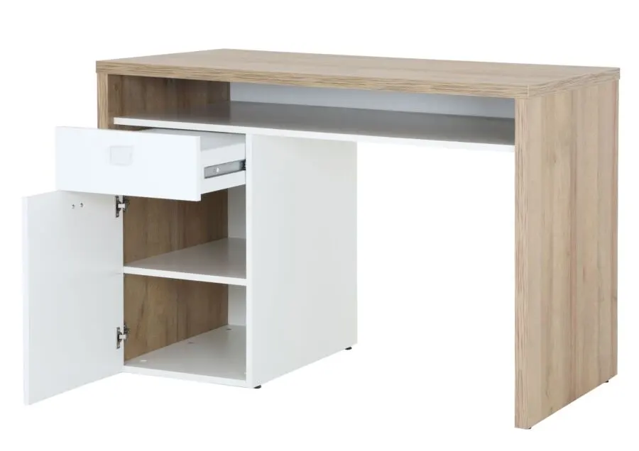 Prix spécial kitea Bureau GLOBO Chêne Marron et Blanc 1790Dhs au lieu de 1990Dhs