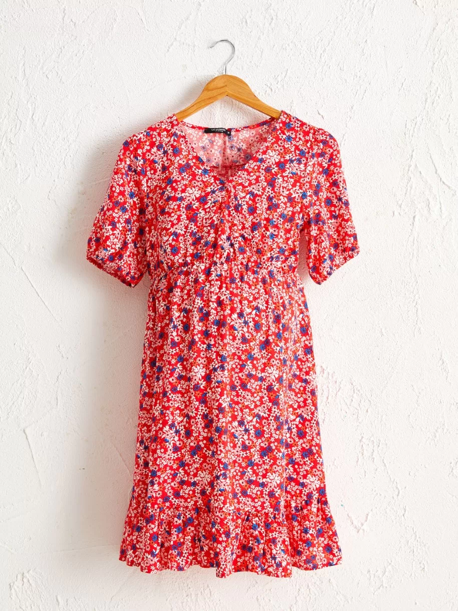 Promo LC Waikiki Maroc Robe Corail pour femme 159Dhs au lieu de 229Dhs