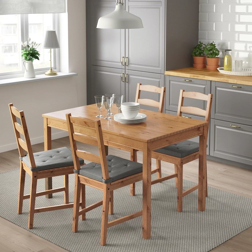 Promo Ikea Maroc Table et 4 chaises vernis JOKKMOKK 1795Dhs au lieu de 2395Dhs