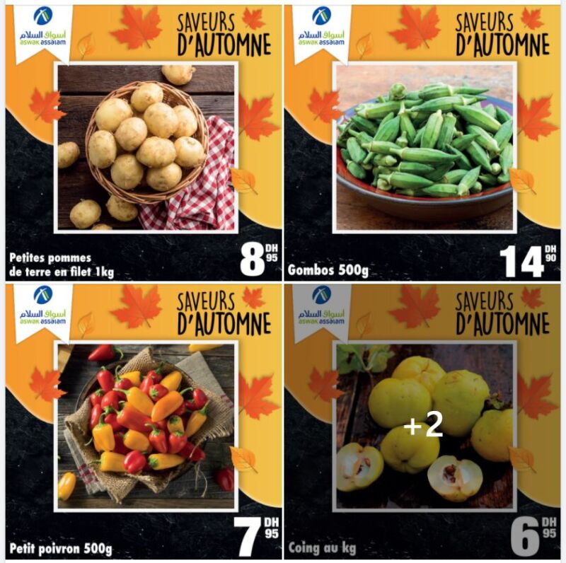 Offres Saveurs d'automne chez Aswak Assalam Fruits & Légumes