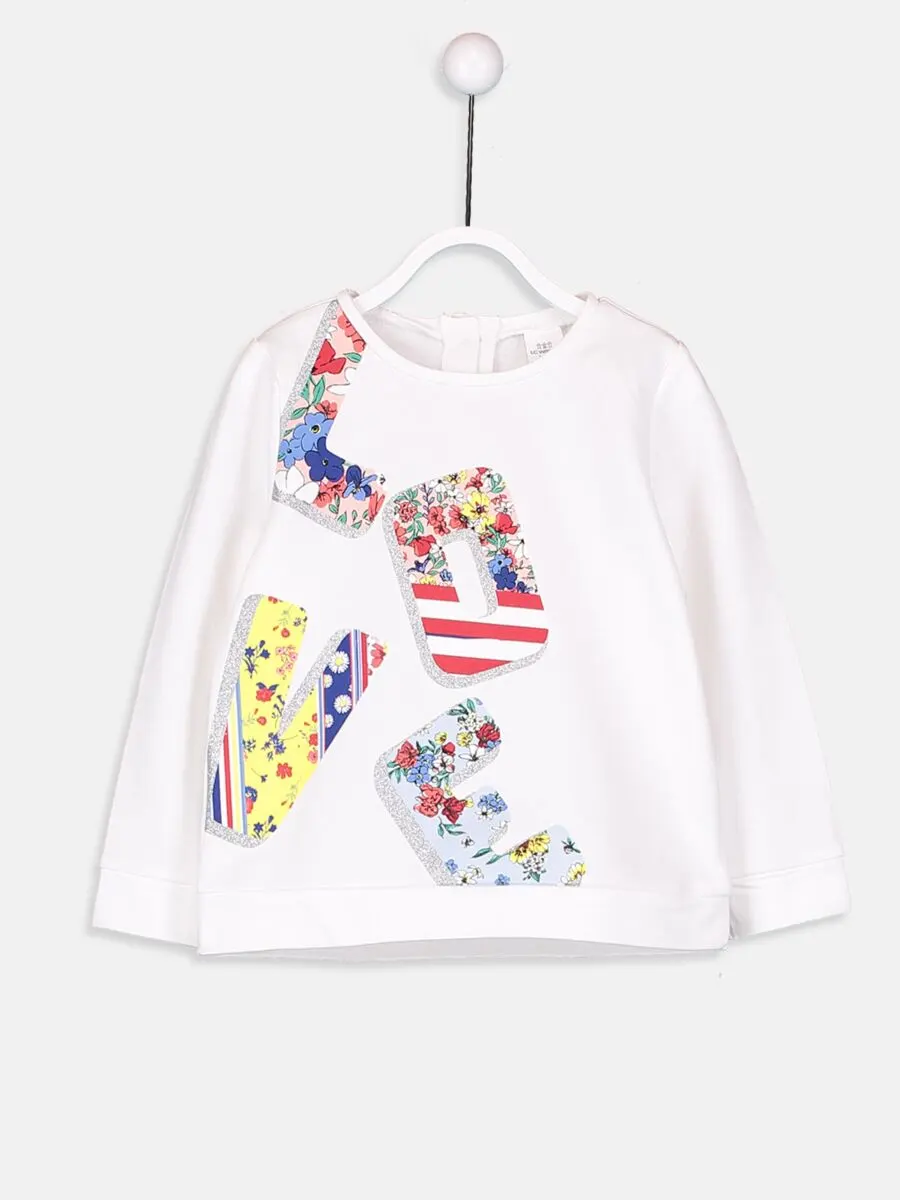 Soldes LC Waikiki Maroc Sweat-shirt pour bébé fille 29Dhs au lieu de 69Dhs
