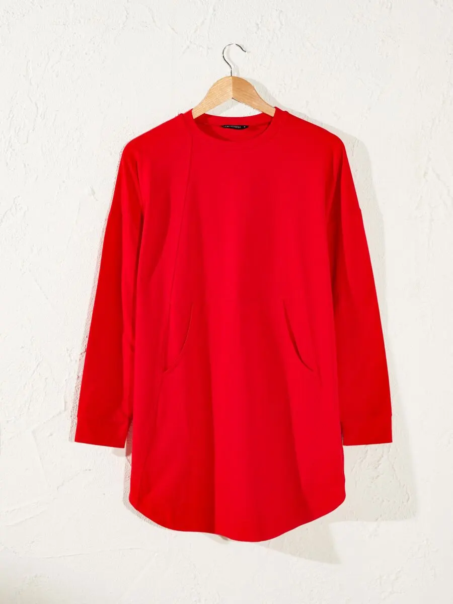 Soldes LC Waikiki Maroc Sweatshirt en coton avec détail de poche 139Dhs au lieu de 179Dhs