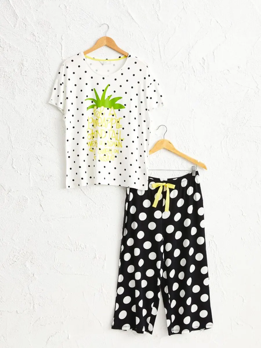 Promo LC Waikiki Maroc Ensemble de pyjama à pois femme 159Dhs au lieu de 199Dhs