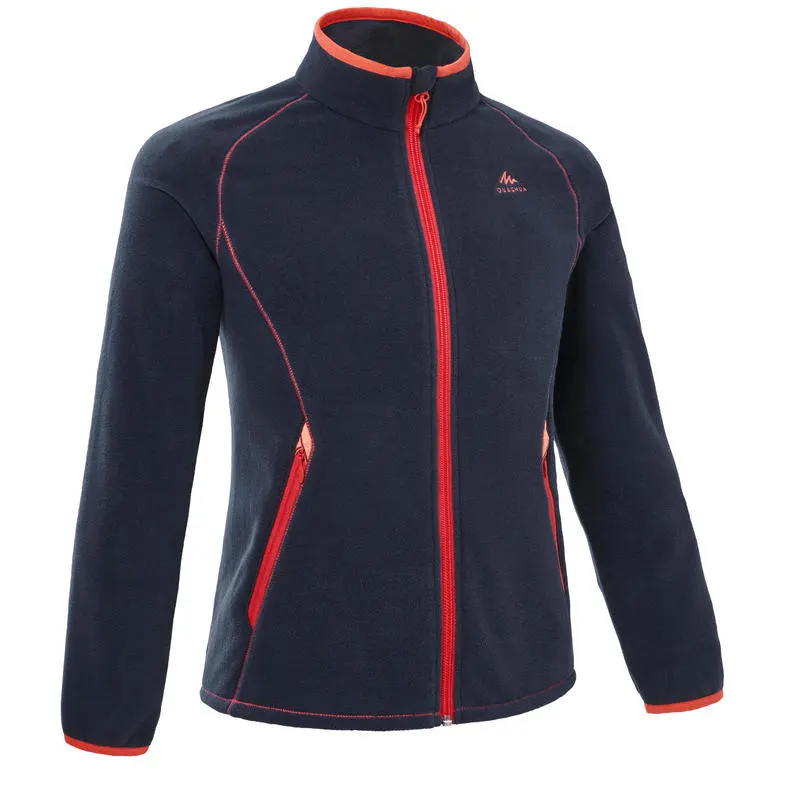 Promo Decathlon Maroc Veste Polaire Randonnée Enfant MH150 Bleu Marine 7-15 Ans QUECHUA 119Dhs au lieu de 139Dhs