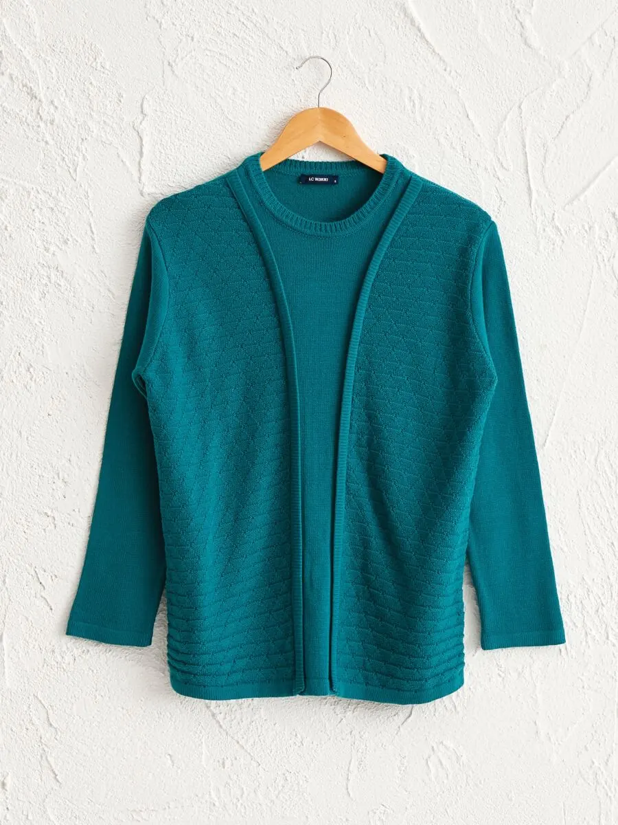 Promo LC Waikiki Maroc Pull en tricot à motifs en soi 139Dhs au lieu de 179Dhs