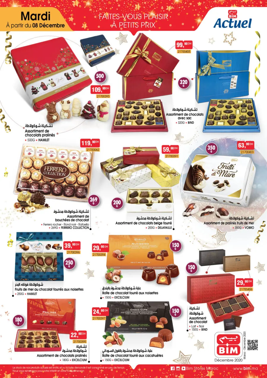 Catalogue Bim Maroc Spéciale Chocolat du Mardi 8 Décembre 2020