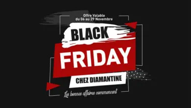 Black Friday commence chez Diamantine Maroc du 6 au 29 Novembre 2020