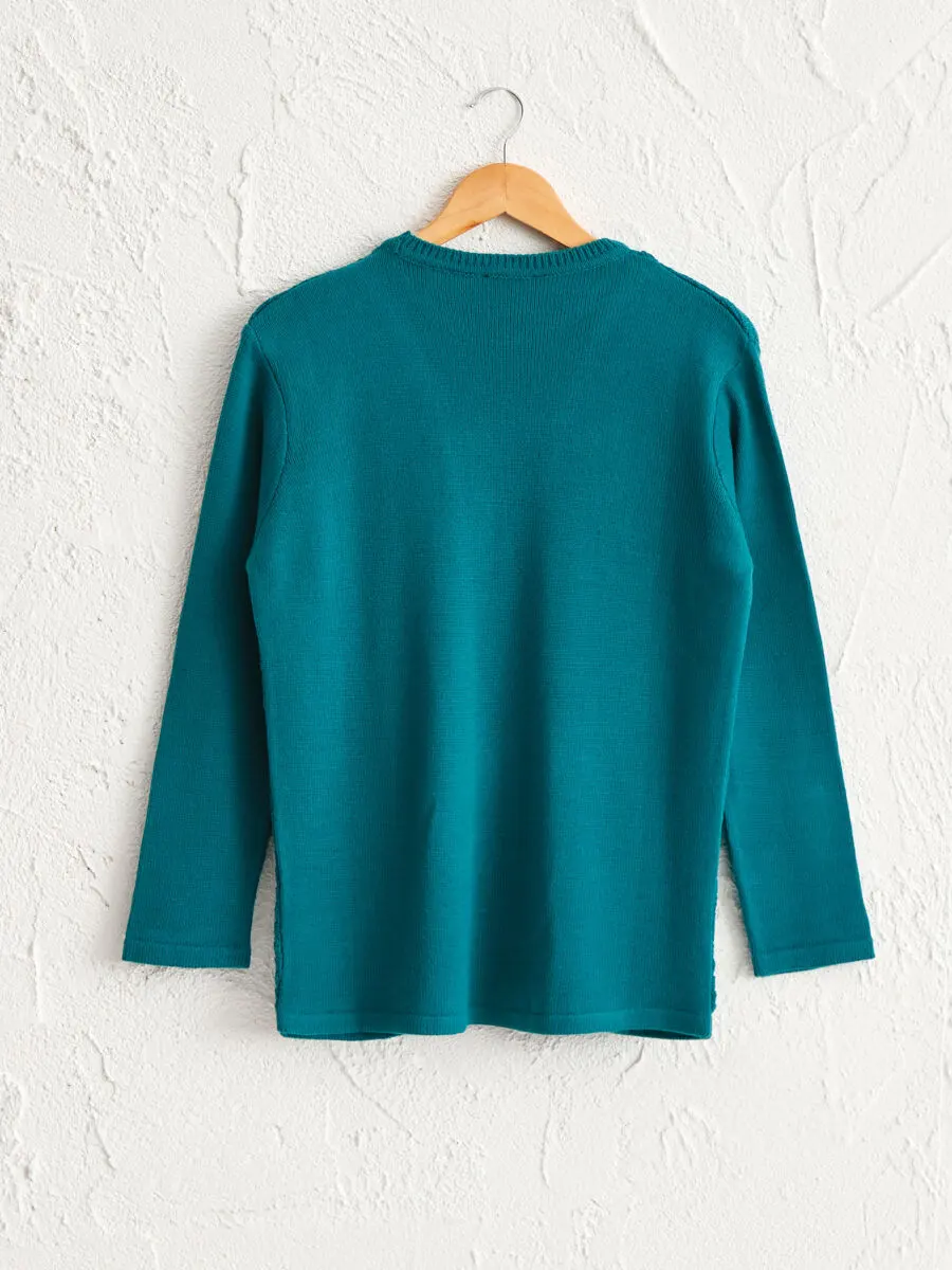 Promo LC Waikiki Maroc Pull en tricot à motifs en soi 139Dhs au lieu de 179Dhs