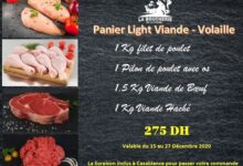 Promo Spécial Panier Light Viande - Volaille La Boucherie de la ferme 257Dhs au lieu de 300Dhs