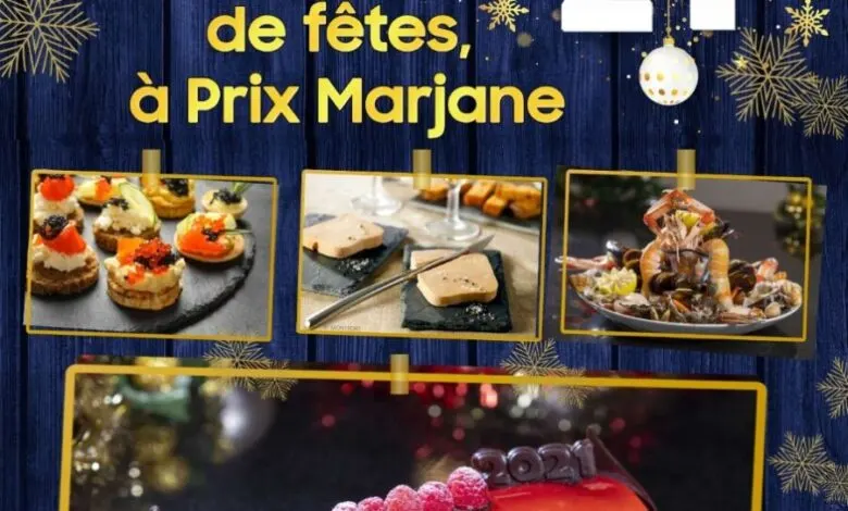 Catalogue Marjane Table des fêtes à prix Marjane Jusqu'au 30 Décembre 2020