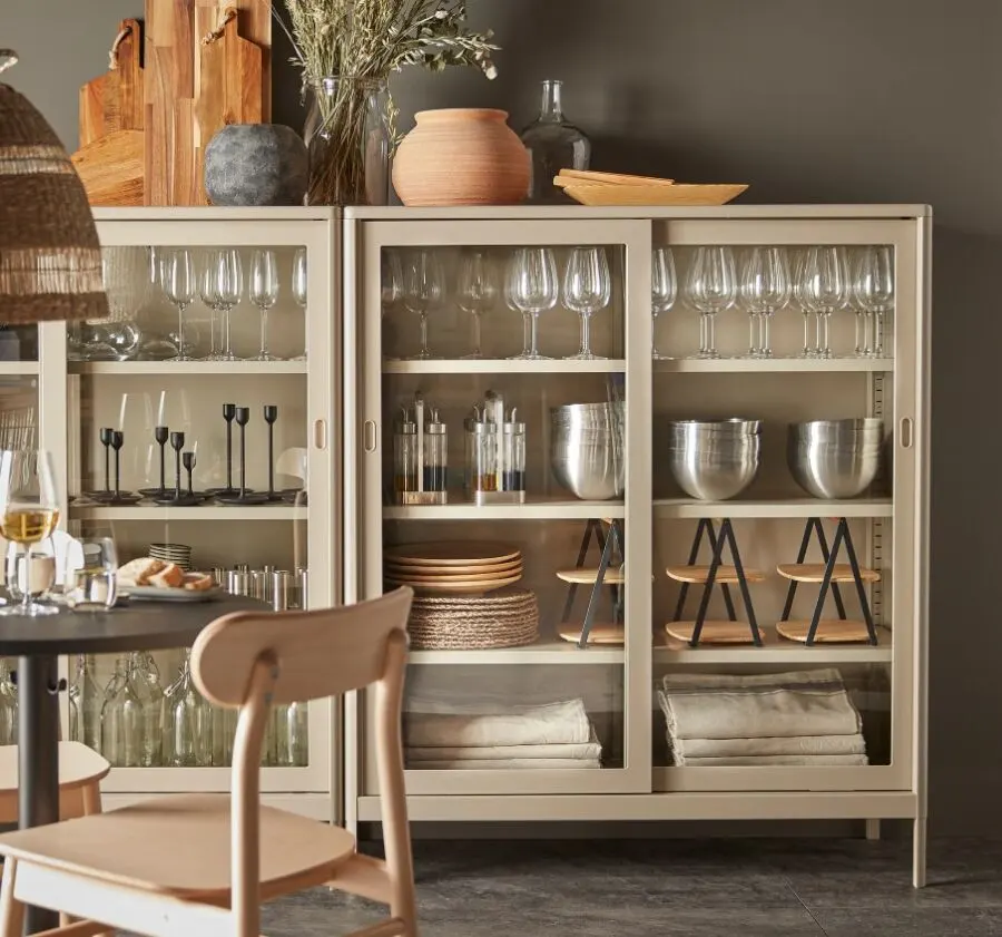 Soldes Ikea Maroc Élément portes vitrées coulissantes IDÅSEN 2795Dhs au lieu de 3995Dhs