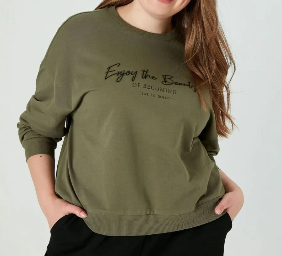 Soldes LC Waikiki Maroc Sweatshirt imprimé de lettres 109Dhs au lieu de 169Dhs