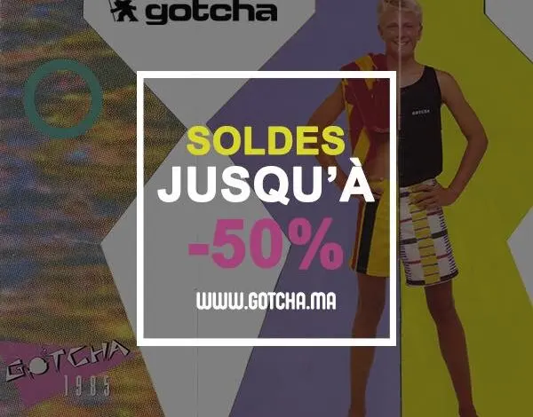 Offres Promotionnel d'hiver chez Gotcha Maroc Soldes Jusqu'à -50% de réduction