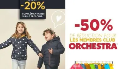 Soldes chez Orchestra Maroc -50% de réduction pour les membres club