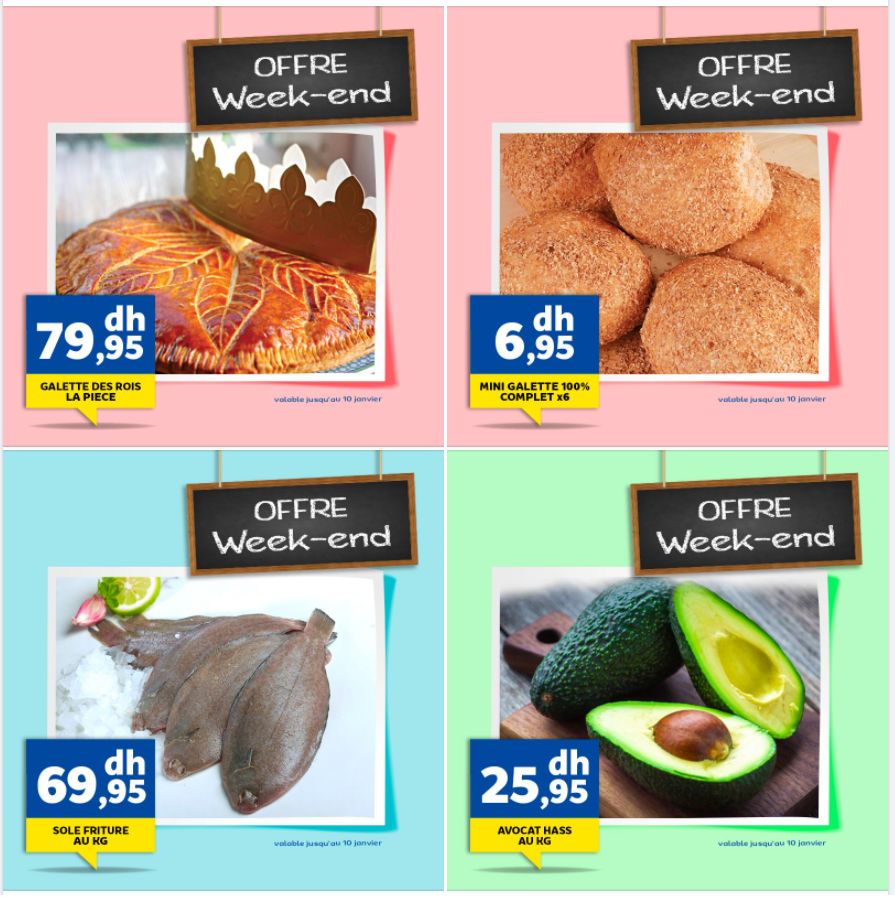 Offre du Week-end chez Marjane valable jusqu'au 10 Janvier 2021