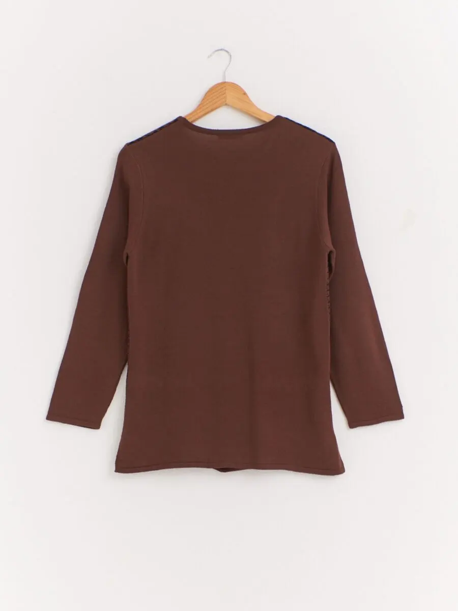 Soldes LC Waikiki Maroc Pull épais à motifs pour femme 79Dhs au lieu de 169Dhs