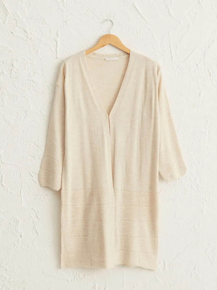 Soldes LC Waikiki Maroc Cardigan en tricot uni pour femme 139Dhs au lieu de 179Dhs