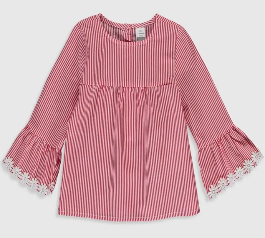 Soldes LC Waikiki Maroc Blouse pour bébé fille 69Dhs au lieu de 89Dhs