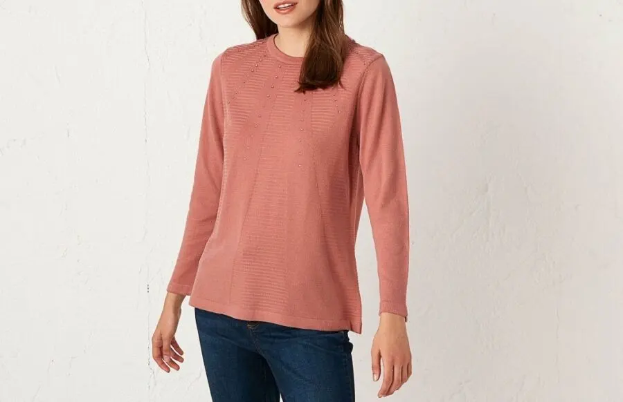 Soldes LC Waikiki Maroc Pull en tricot avec imprimé appliqué femme 79Dhs au lieu de 119Dhs