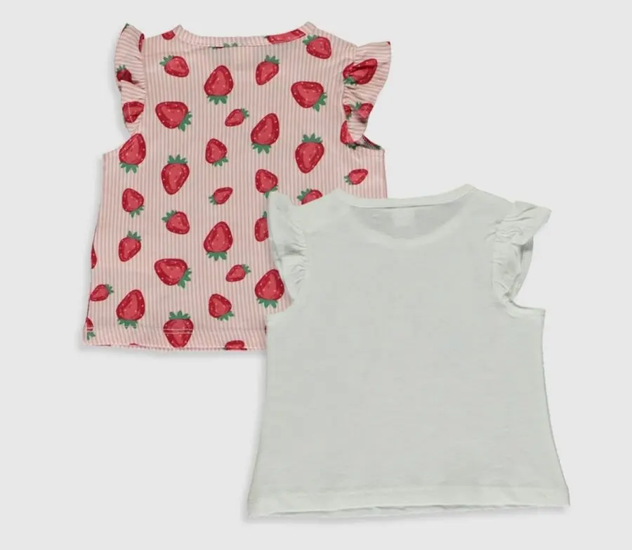 Soldes LC Waikiki Maroc 2 T-shirts bébé fille 59Dhs au lieu de 79Dhs