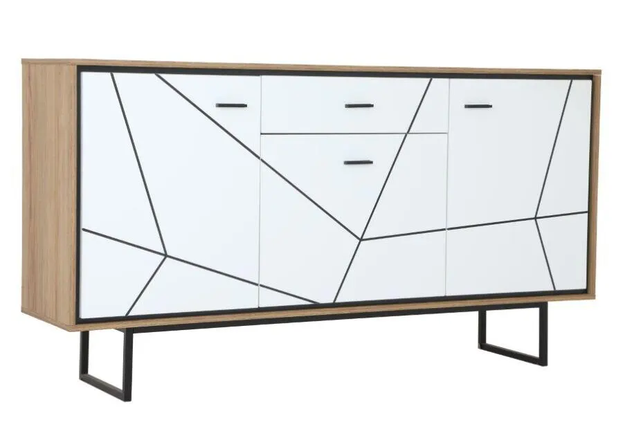 Prix spécial Kitea Buffet BROLO Blanc Brillant 2995Dhs au lieu de 3995Dhs