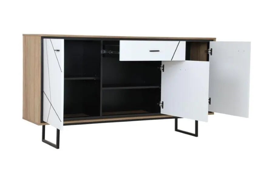Prix spécial Kitea Buffet BROLO Blanc Brillant 2995Dhs au lieu de 3995Dhs