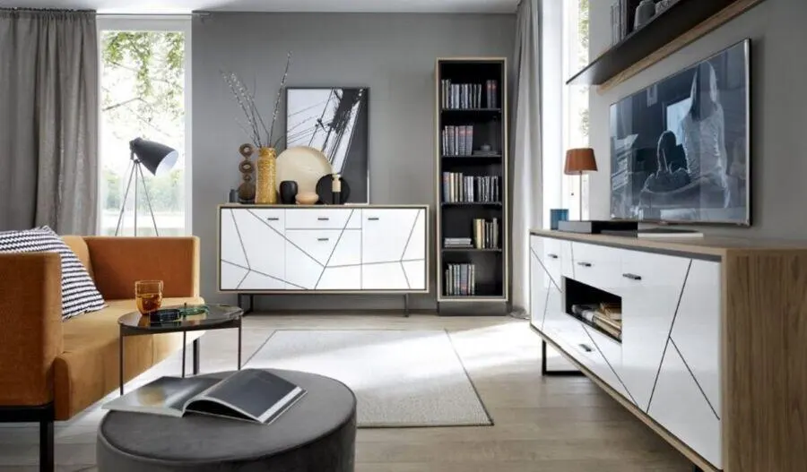 Prix spécial Kitea Buffet BROLO Blanc Brillant 2995Dhs au lieu de 3995Dhs