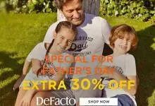 Promotion Spécial Father's Day chez Defacto Maroc EXTRA 30% OFF