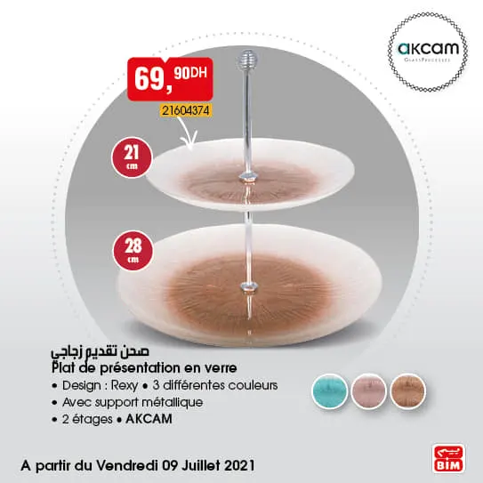Catalogue Bim Maroc Spécial Art de table en verre du vendredi 9 juillet 2021