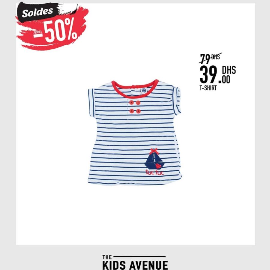 Soldes Kids Avenue MH T-shirt pour bébé garçon 39Dhs au lieu de 79Dhs
