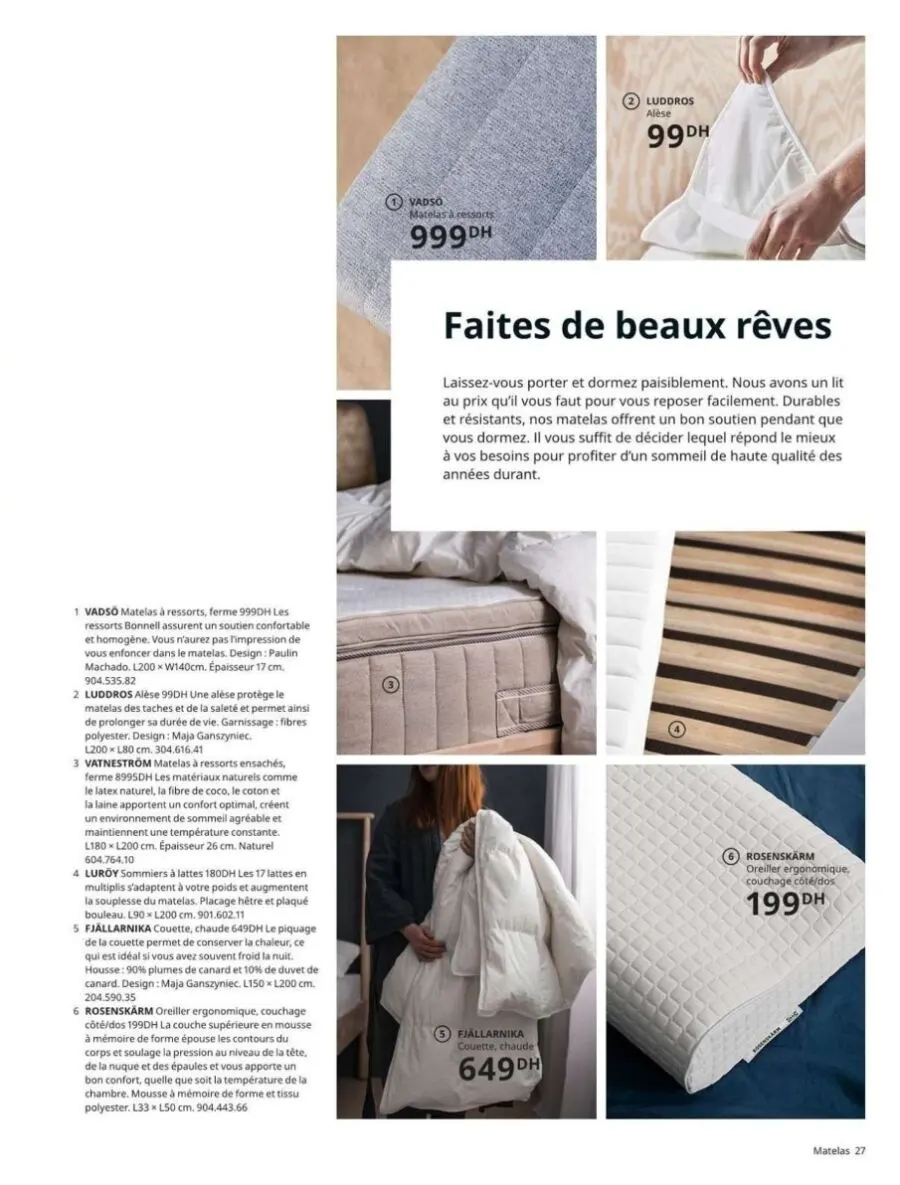 Catalogue annuel Ikea Maroc Spécial Chambre à coucher Edition 2022