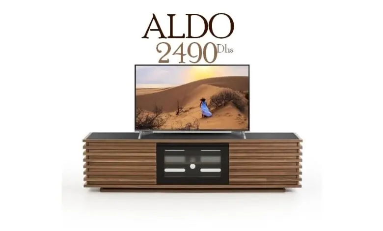 Soldes Azura Home Meuble TV ALDO 160cm 2490Dhs au lieu de 3200Dhs