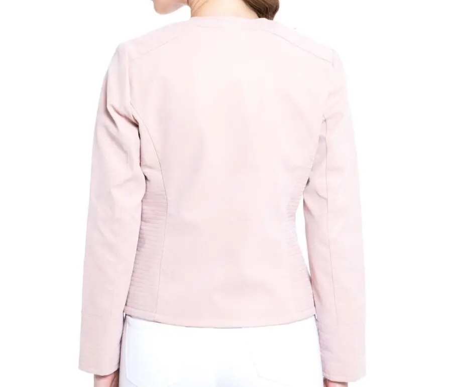 Soldes LC Waikiki Maroc Manteau court en faux cuir pour femme 179Dhs au lieu de 359Dhs