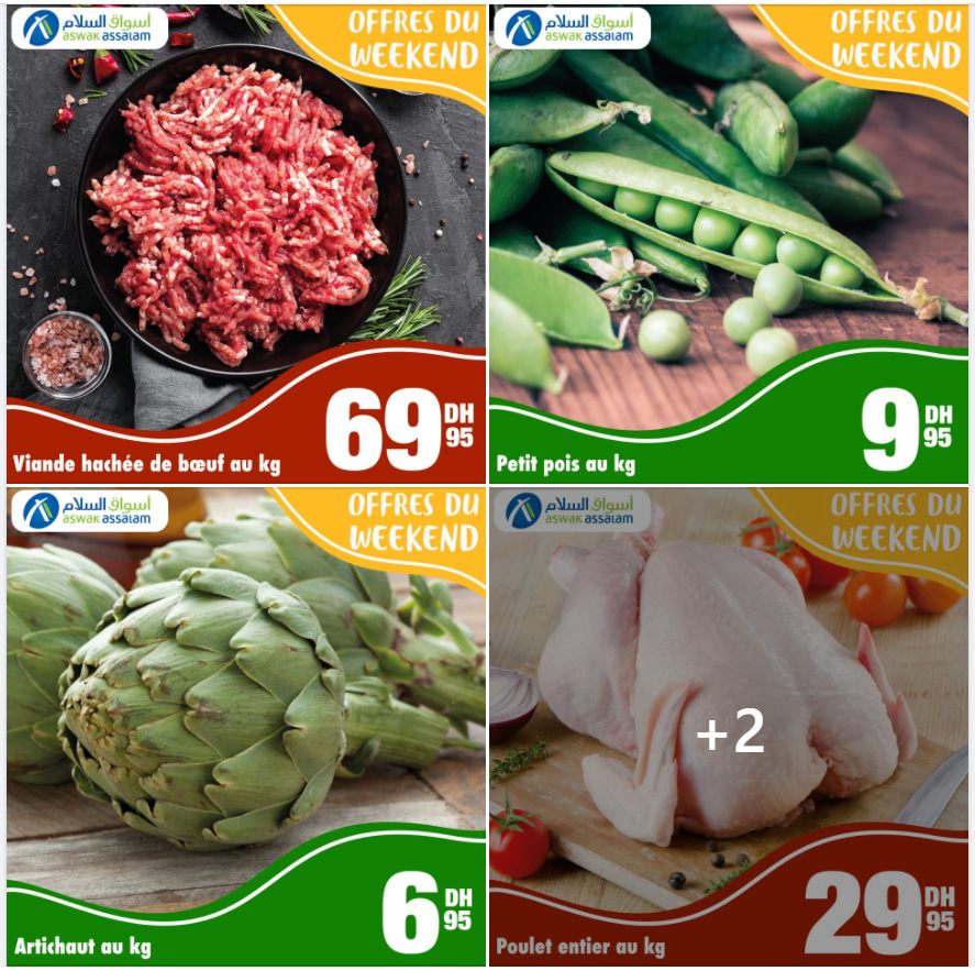 Offres du Week-end chez Aswak Assalam valable jusqu'au 28 novembre 2021