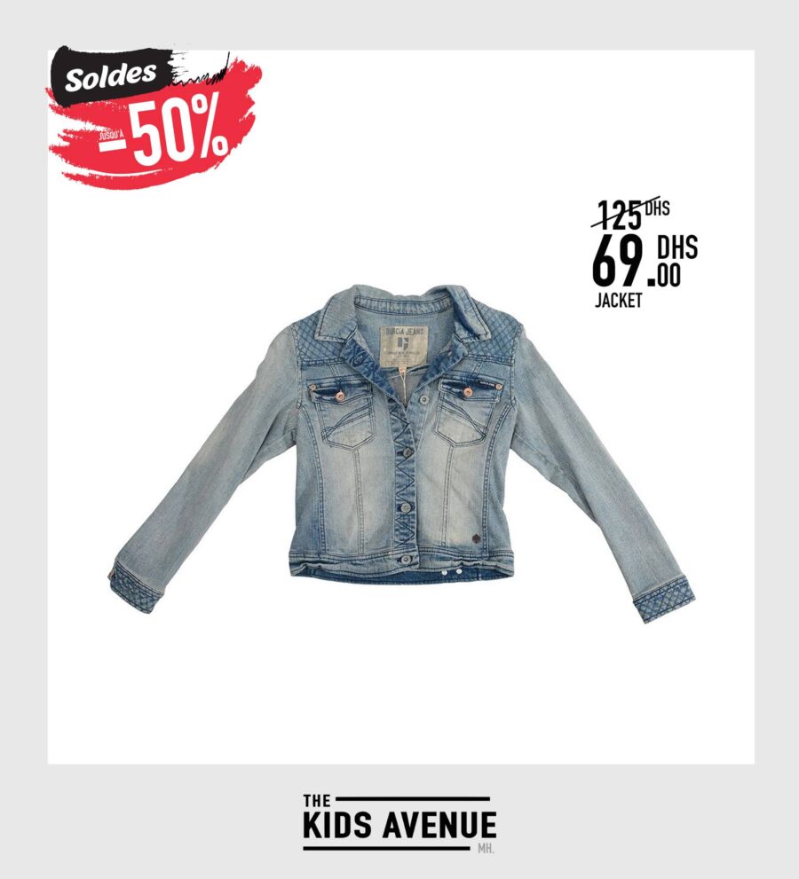 Soldes Kids Avenue MH Jacket en jeans pour fille 69Dhs au lieu de 125Dhs