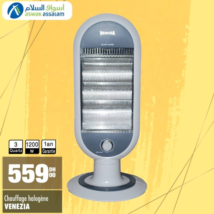 Offres Spéciales Aswak Assalam Divers solutions de chauffages à partir de 299Dhs