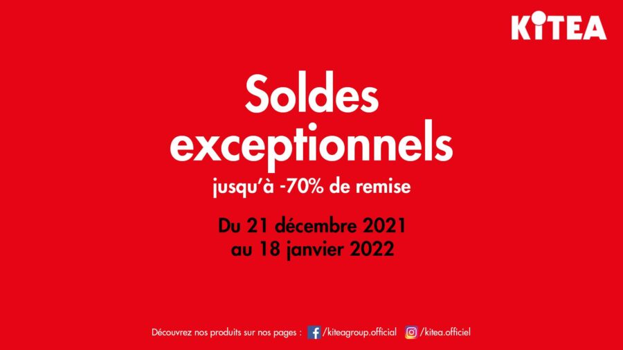 Soldes Kitea jusqu'à -70% de remise du 21 décembre au 18 janvier 2021