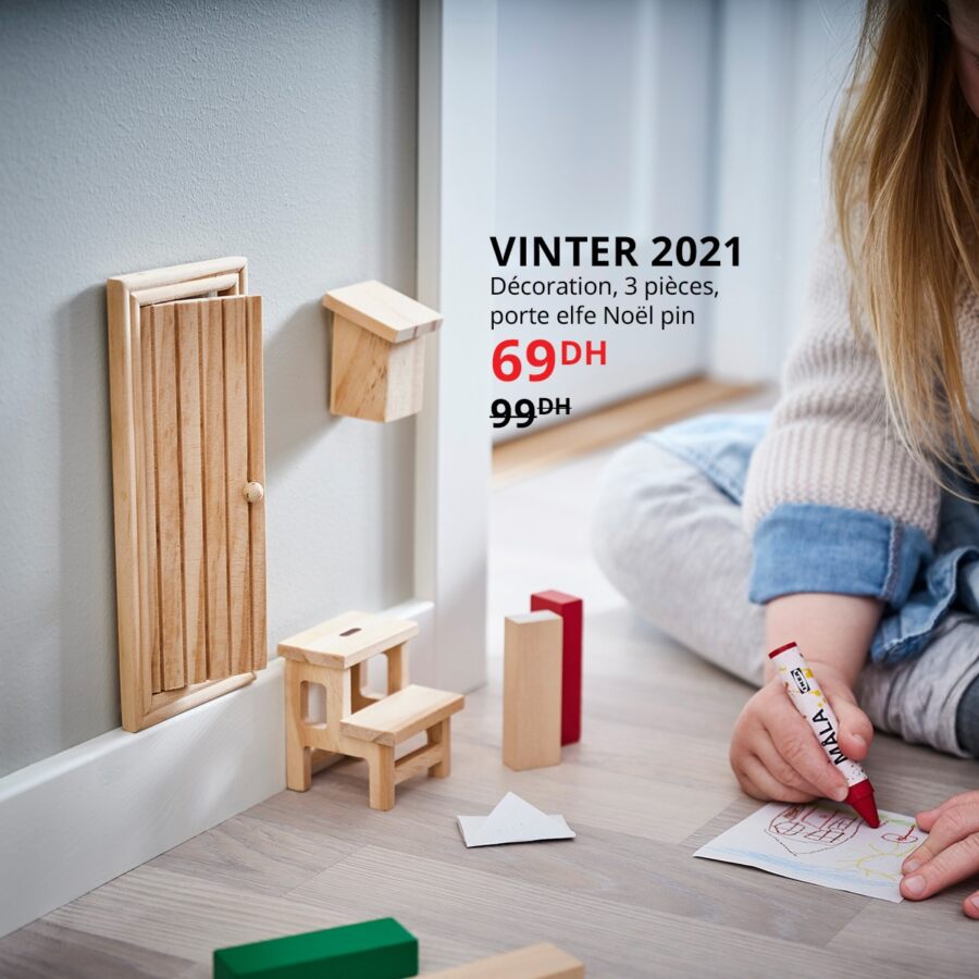 Soldes Ikea Maroc Décoration 3 pièces VINTER 2021 69Dhs au lieu de 99Dhs