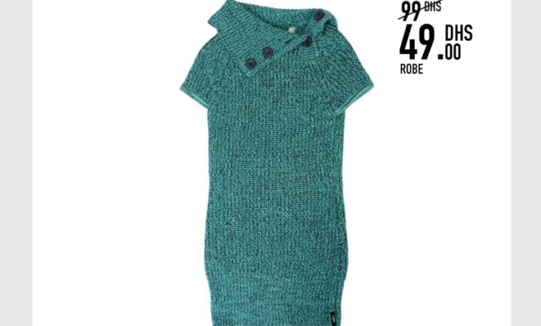 Soldes Kids Avenue MH Robe en laine pour fille 49Dhs au lieu de 99Dhs