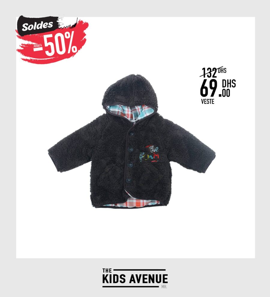 Soldes Kids Avenue MH Jacket pour bébé garçon 69Dhs au lieu de 132Dhs